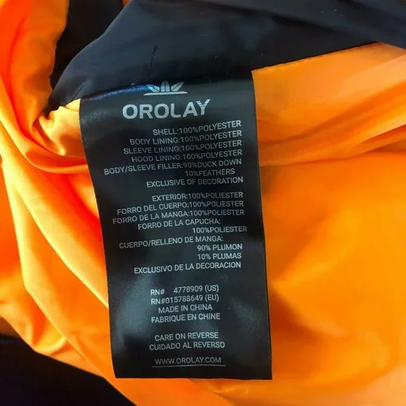 Orolay Women's Thickened Down Jacket Puffy Black Puffer Women's Plus Size 4X - Picture 8 of 12